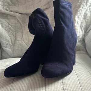 Steve Madden Blue Suede Ankle Boots